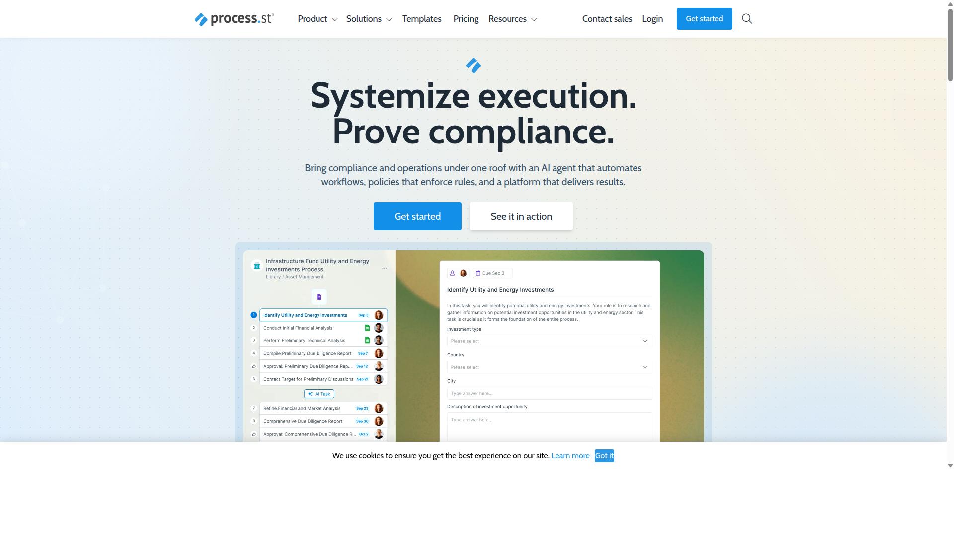 Process Street for Low-Code Development website