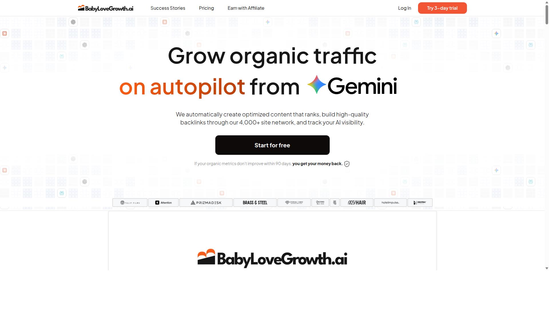 BabyLoveGrowth website